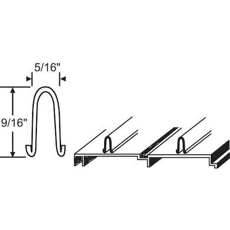 Strybuc Patio Door Track Cover 8Ft 16-115BS